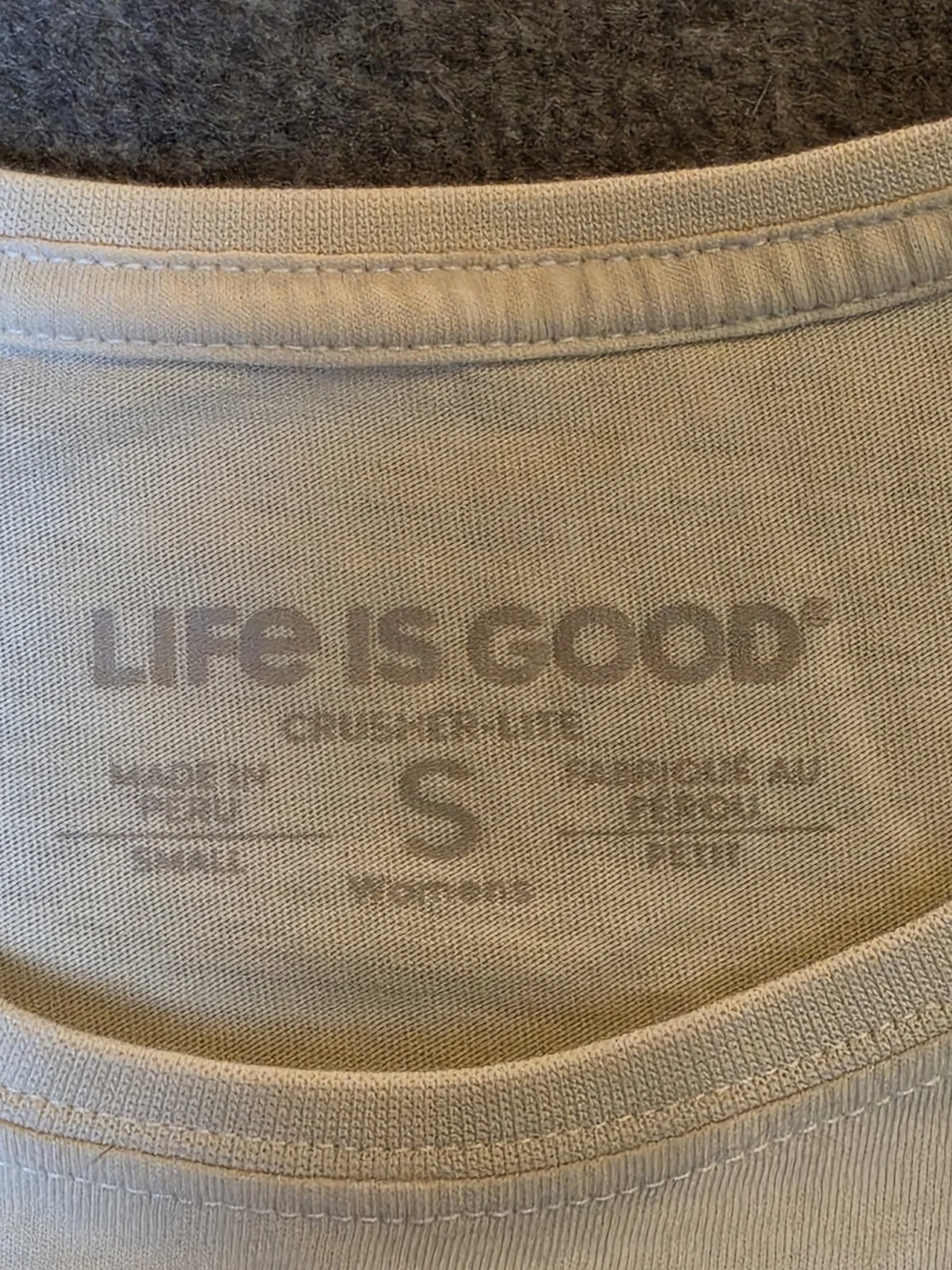 Life is Good Womans' Shirt Small Cream Bike Graphic Tee Travel Comfort Classic - Picture 7 of 10